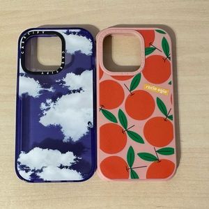 Casetify iphone 14 pro cases (2 cases)